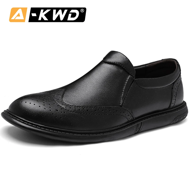 Модная Повседневная Деловая Брок очень модная мужская обувь Мокасины лоферы