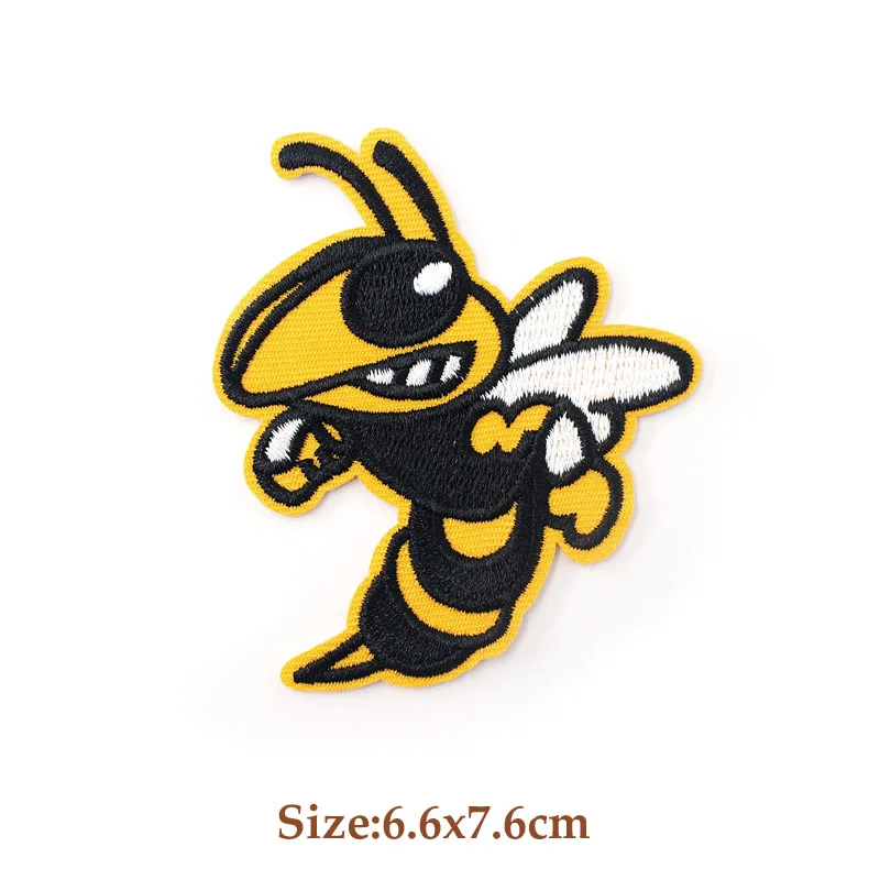 Honeybee Leopard Patches Cloth Mend Decorate Sew On Patch Clothes Apparel Sewing Decoration Applique Badges Musical Instruments | Дом и сад