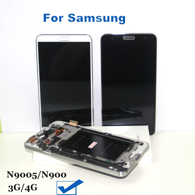 ЖК дисплей + дигитайзер сенсорного экрана с рамкой в сборе совместимый Samsung Galaxy Note