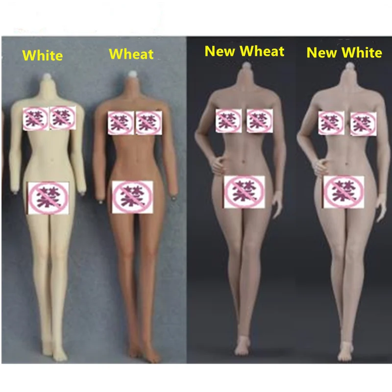 New White 1/6 Масштаб Фигуры супер гибкий Европейский большой бюст женский бесшовный тело JIAOU кукла 3,0 пом Скелет JIAOUDOLL тело - Цвет: New White