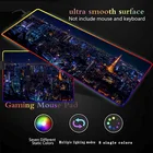 Коврик для мыши с подсветкой из натурального каучука, 14 цветов