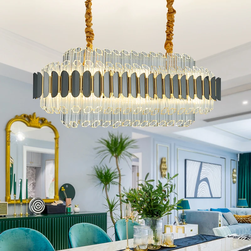 Crystal Chandelier Postmodern Luxury Restaurant Art Hotel Bedroom Lamp Villa North Europe Living Room | Лампы и освещение