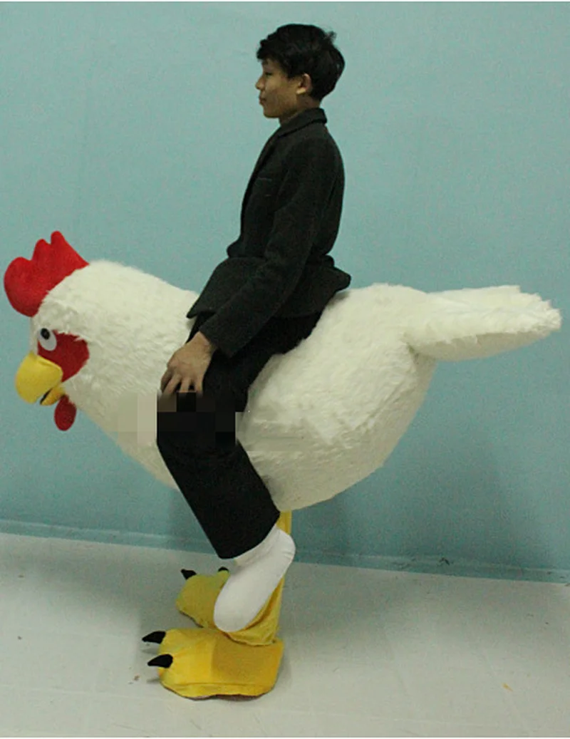 

Bird Man Riding Parrot Ostrich Mascot Costume Suits Cosplay Party Game Dress Outfits Clothing Advertising Promotion Carnival