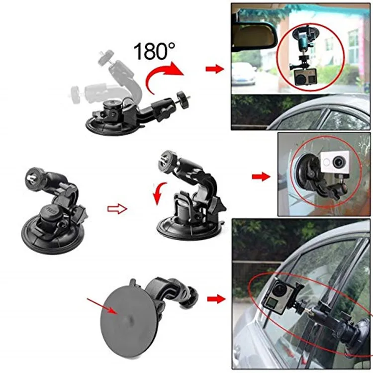 Сверхмощный автомобиль на присоске крепление для Sony экшн-Камера Gopro Sjcam Sj4000 Xiaomi Yi