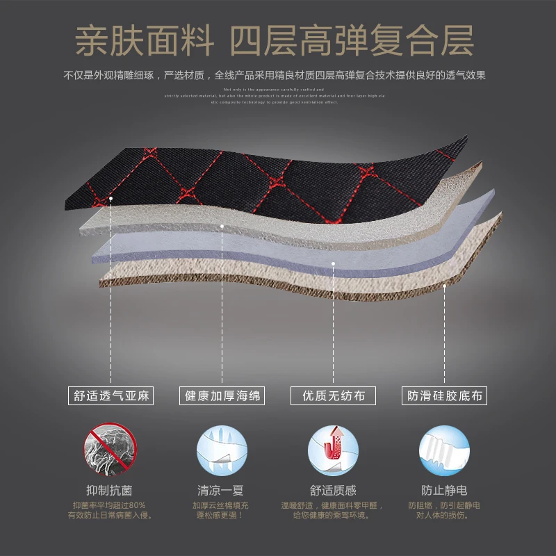Flax Car Seat Cover Interior Automobiles Front Back Rear Cushion Universal Four Seasons Protector Mats Seats Set | Автомобили и