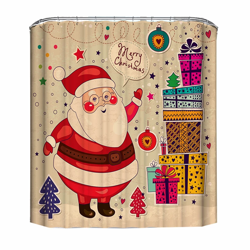 

christmas decorations 2022 bathtub curtain for bathroom christmas bathroom curtain