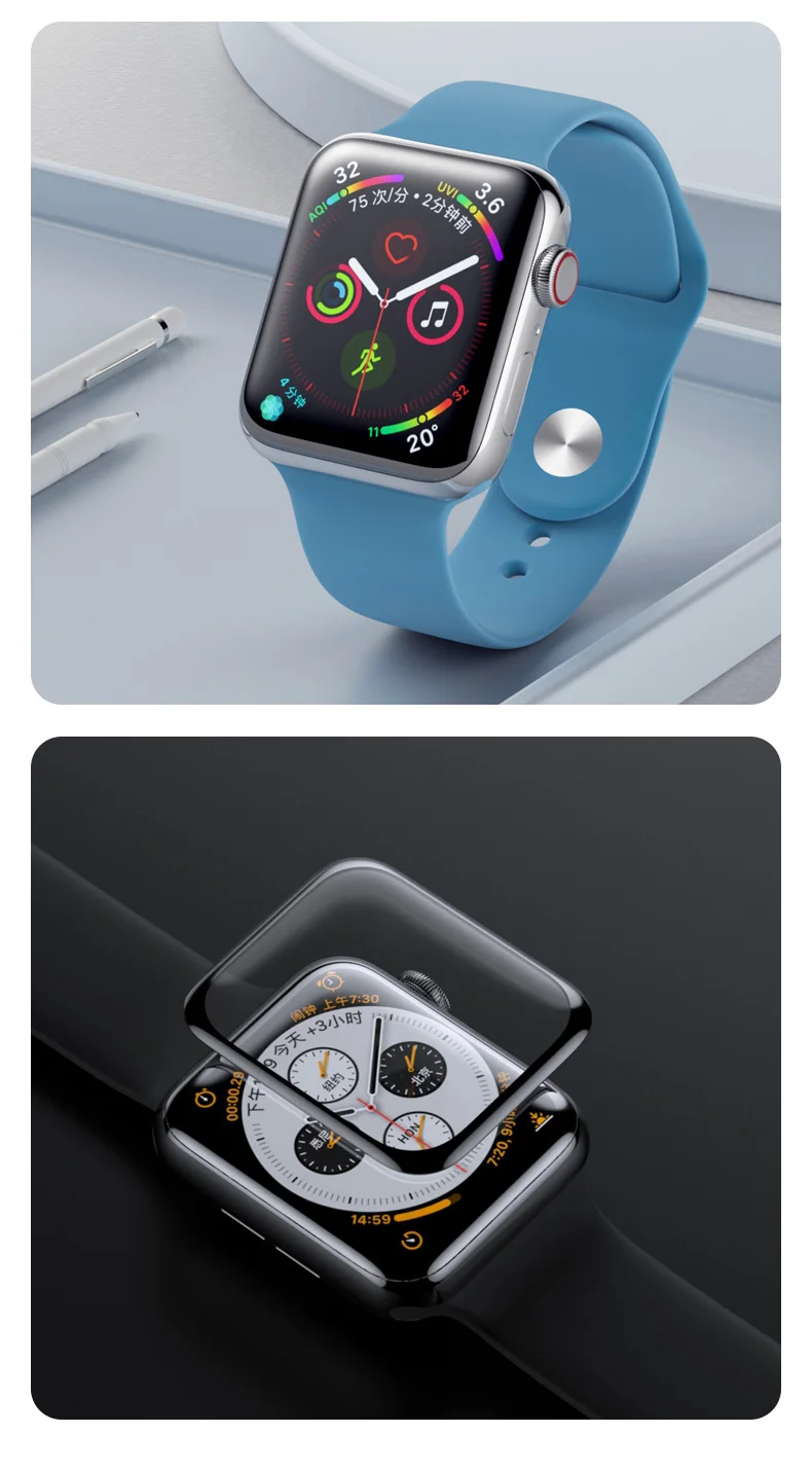 Защитная пленка для apple watch 5 4 44 мм 40 мм iWatch series 3 2 1 42 мм 38 мм 9D HD мягкая пленка аксессуары для apple watch(не стекло