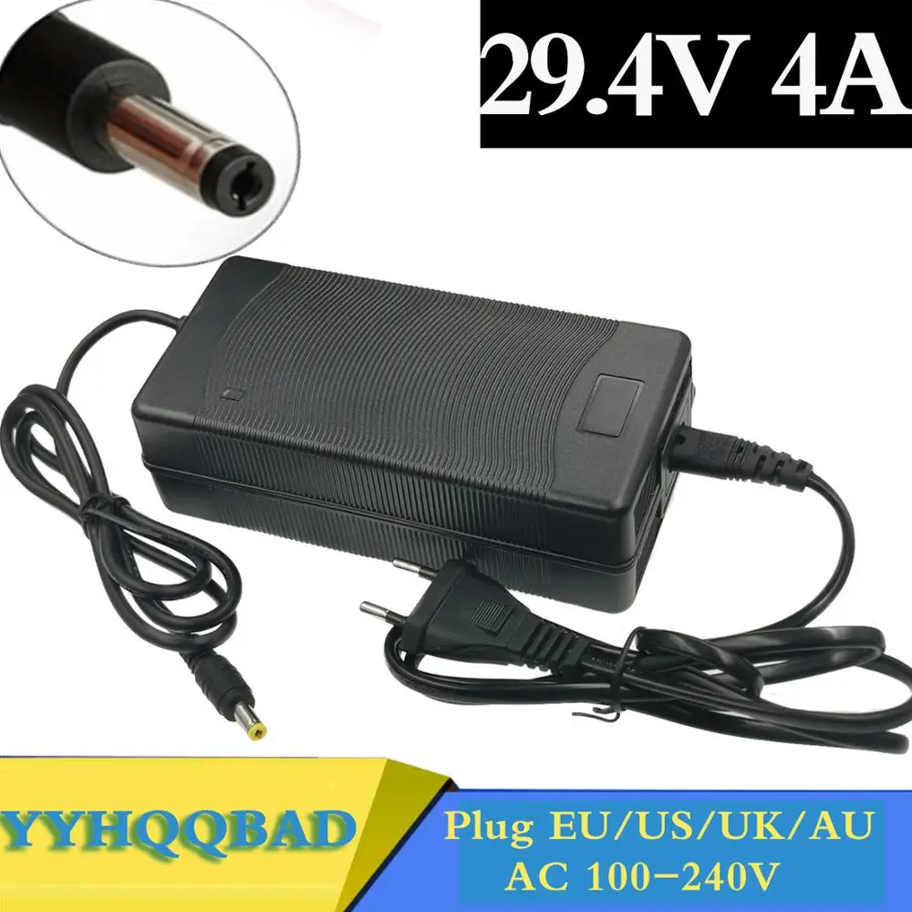 Carregador de Bateria de Íon-lítio para E-bike 25.9v e 7 Series 29.4v 25.2v 4a