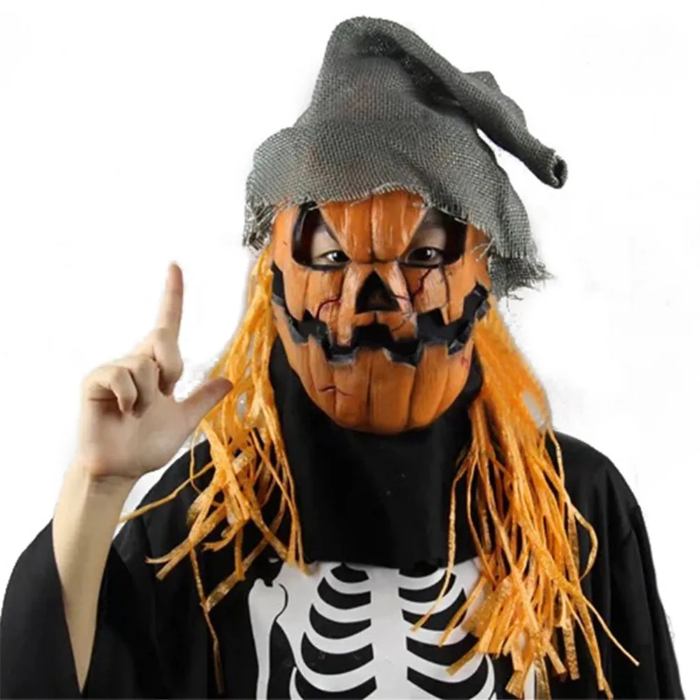 Маска ужаса для Хэллоуина латексная маска чучело реквизит танцев головы