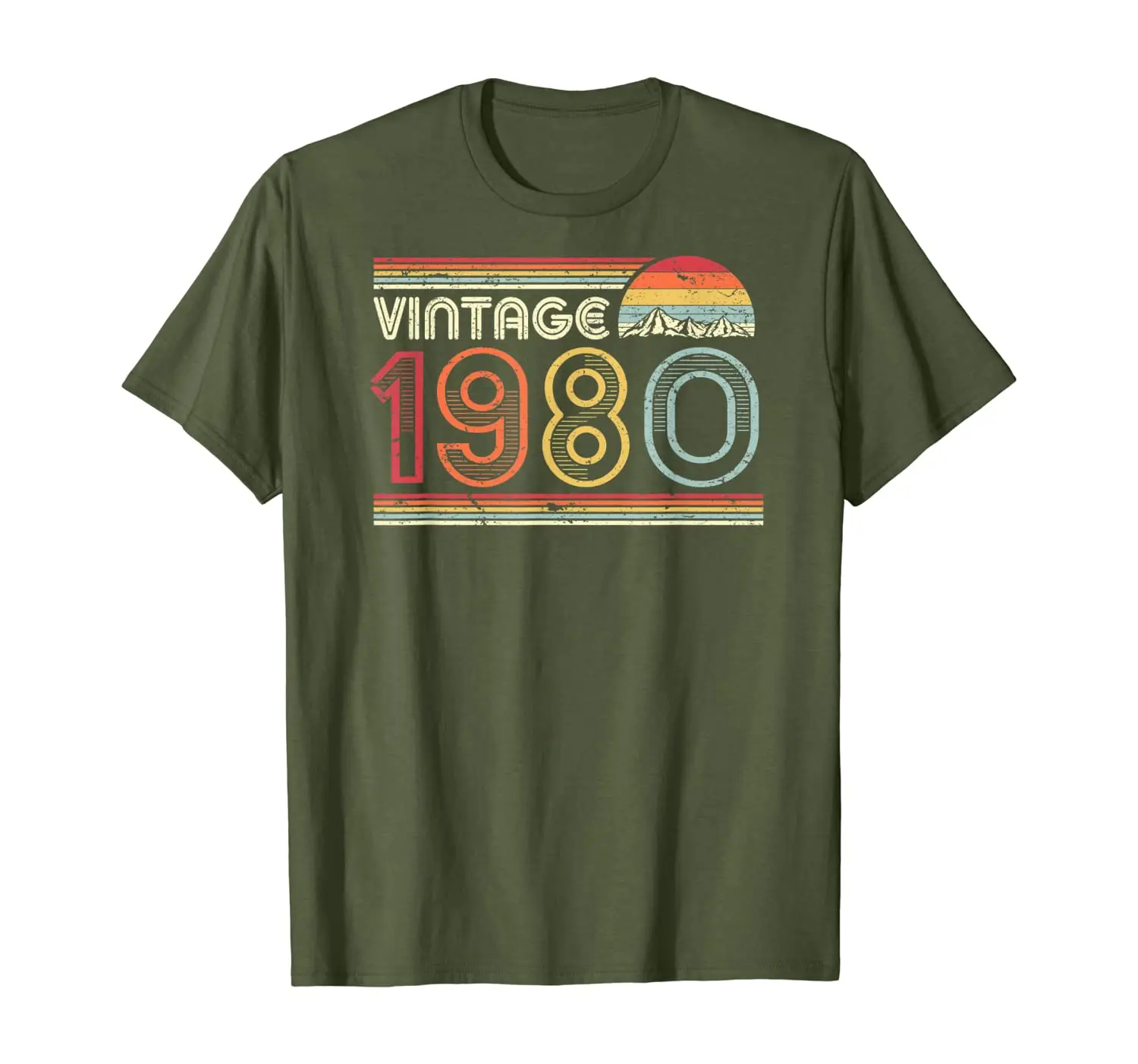 

1980 Vintage T Shirt, Birthday Gift Tee. Retro Style Shirt.