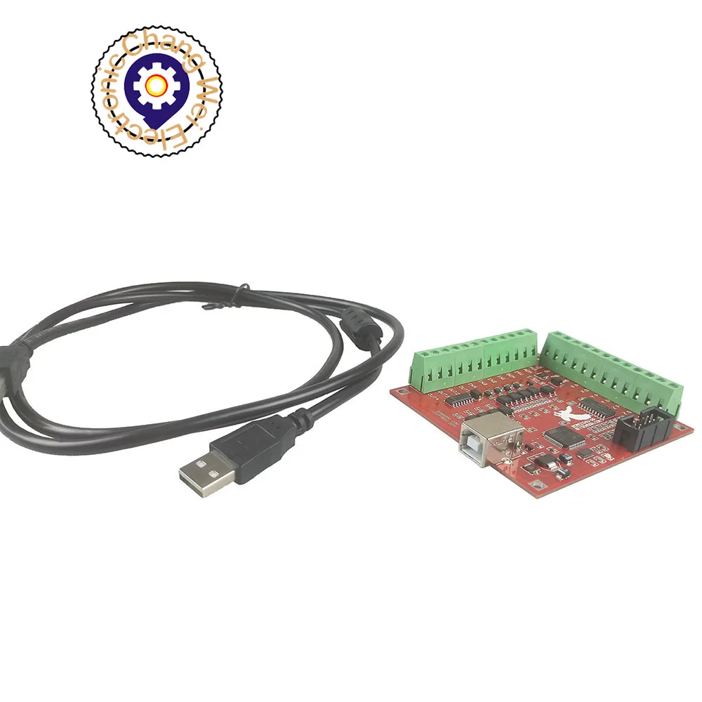 CNC красный коммутационная Плата USB MACH3 100 кГц 4 оси Интерфейс драйвер контроллер