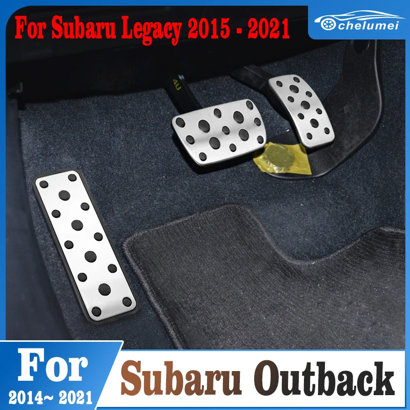 

For Subaru Outback 2014-2021 Legacy 2015-2021 Car Accelerator Fuel Brake Clutch Foot Rest Pedal Shell Cover Retrofit Accessories