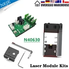 Комплект головки лазерного модуля NEJE N40630, TTL 450 нм с светильник для профессионального маршрутизатора с ЧПУ, лазерный гравер, гравировальная машина для резки дерева