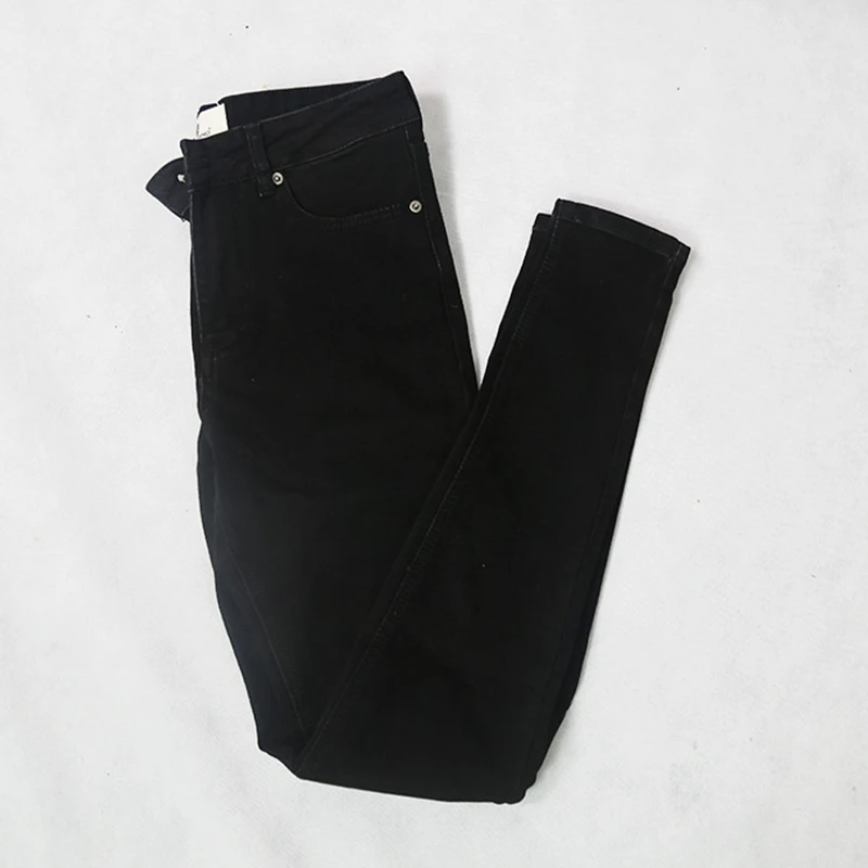 

Men High Quality Slim Fit Black Skinny Cotton Jeans Male Hip Hop Fashion Casual Elastic Denim Trousers Pencil Pants Men Pants