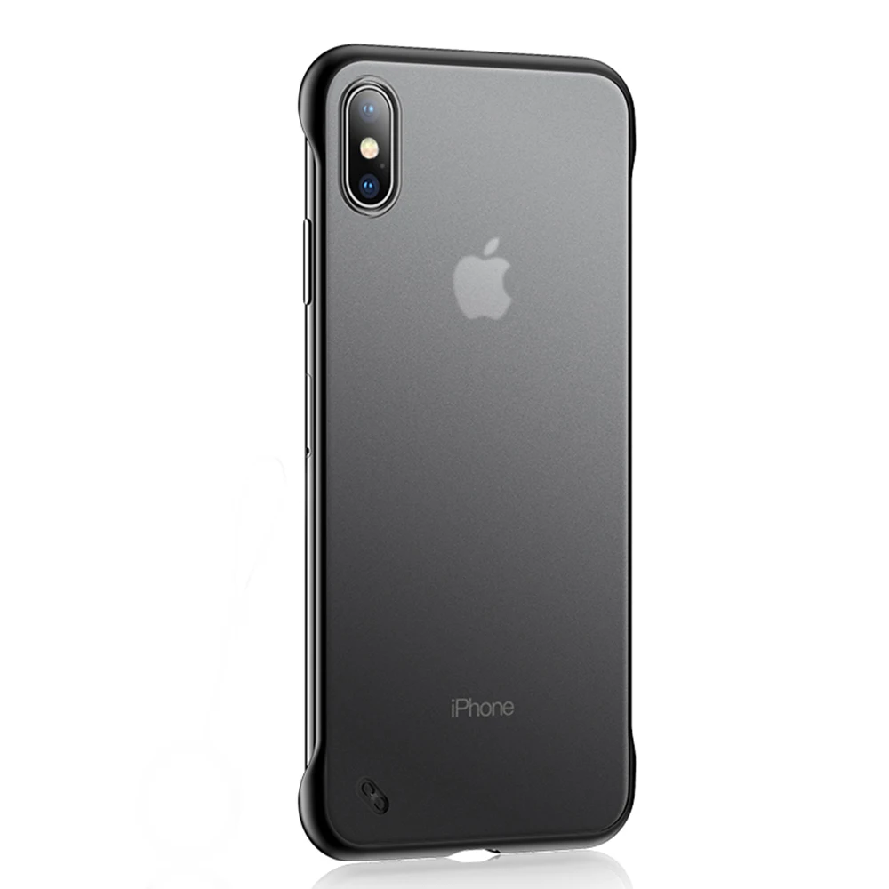 Black Without Ring Чехол LOVECOM без рамки с кольцом для iPhone 11 Pro Max XR XS Max 7 8 Plus X металлическая подвесная веревка матовая жесткая задняя крышка для ПК телефона - Цвет: Black Without Ring
