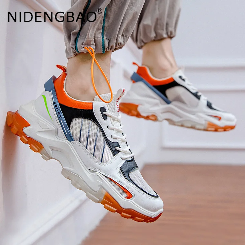 Men Sneakers Running Shoes Mesh Breathable Soft Comfortable Non Slip Male Causal Trainers Walking Jogging Sports Shoes