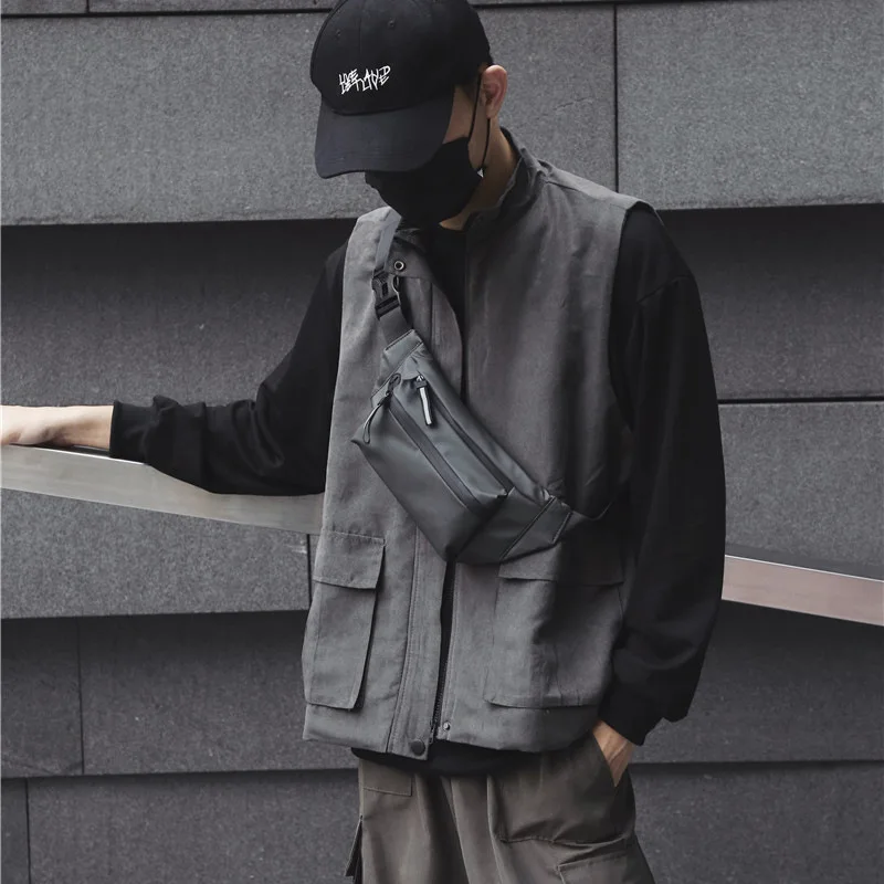 Водонепроницаемая Мужская поясная сумка для бега нагрудная унисекс слинг через