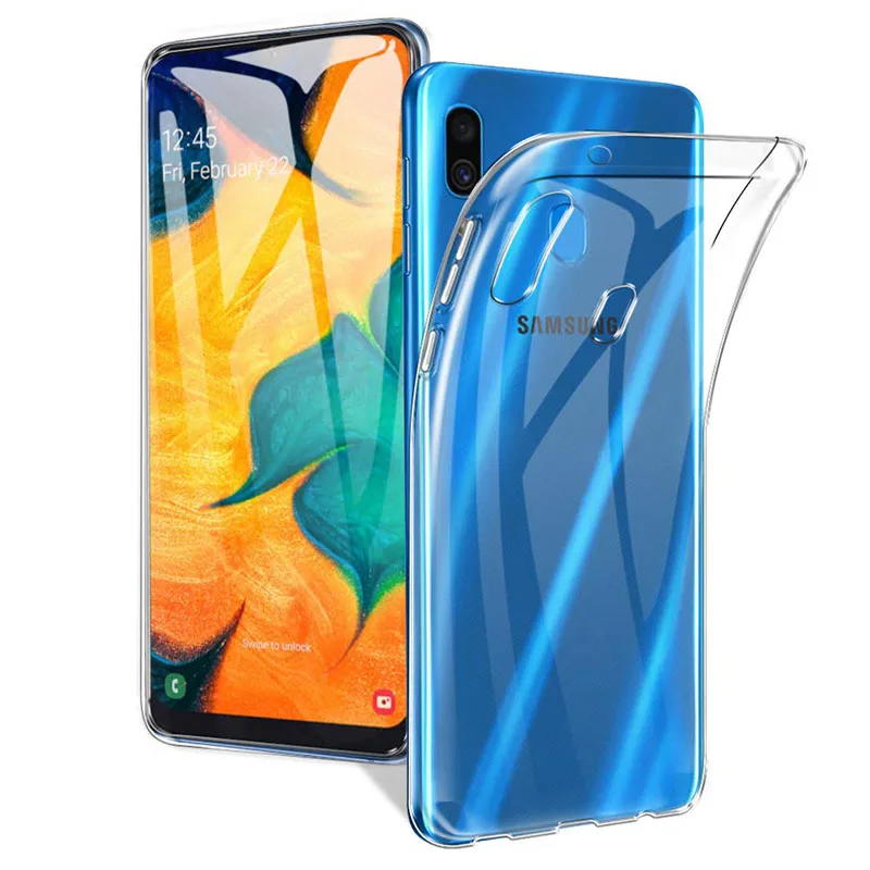 

Clear Silicone Phone Case for Samsung Galaxy A20 A30 2019 SamsungA20 GalaxyA20 SamsungA30 GalaxyA30 ultrathin protect back cover