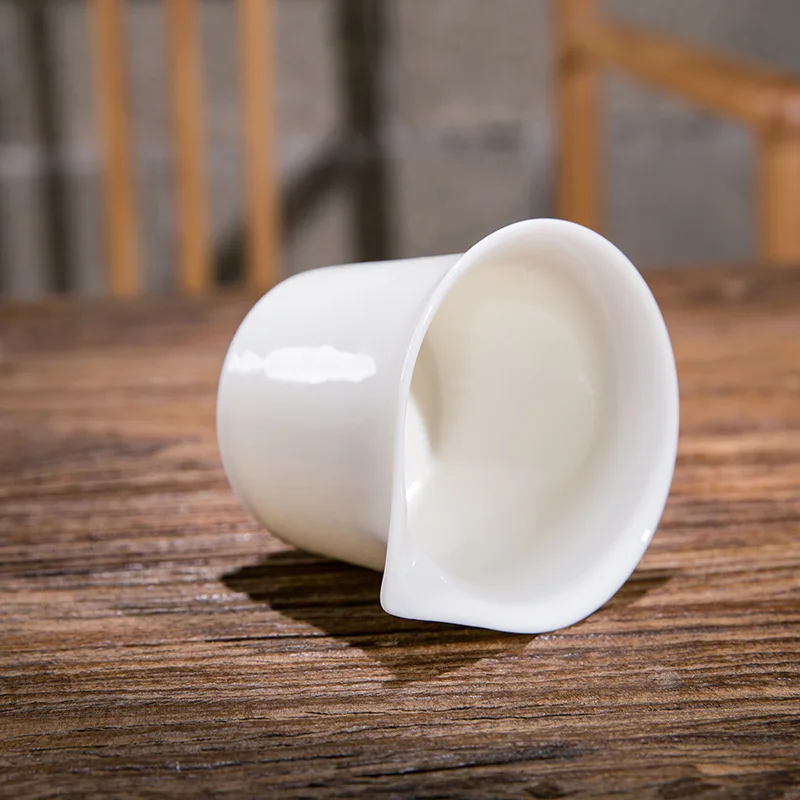 Dehua-Jarra de porcelana de Jade, cer&aacute;mica blanca, macho a taza, hecha a mano, resistente al calor, juego de t&eacute; Siteel-3