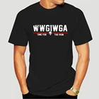 100% хлопок Qanon Wwg1Wga Q Anon The Great Пробуждение Maga США Патриот футболка Черная Мужская Удобная