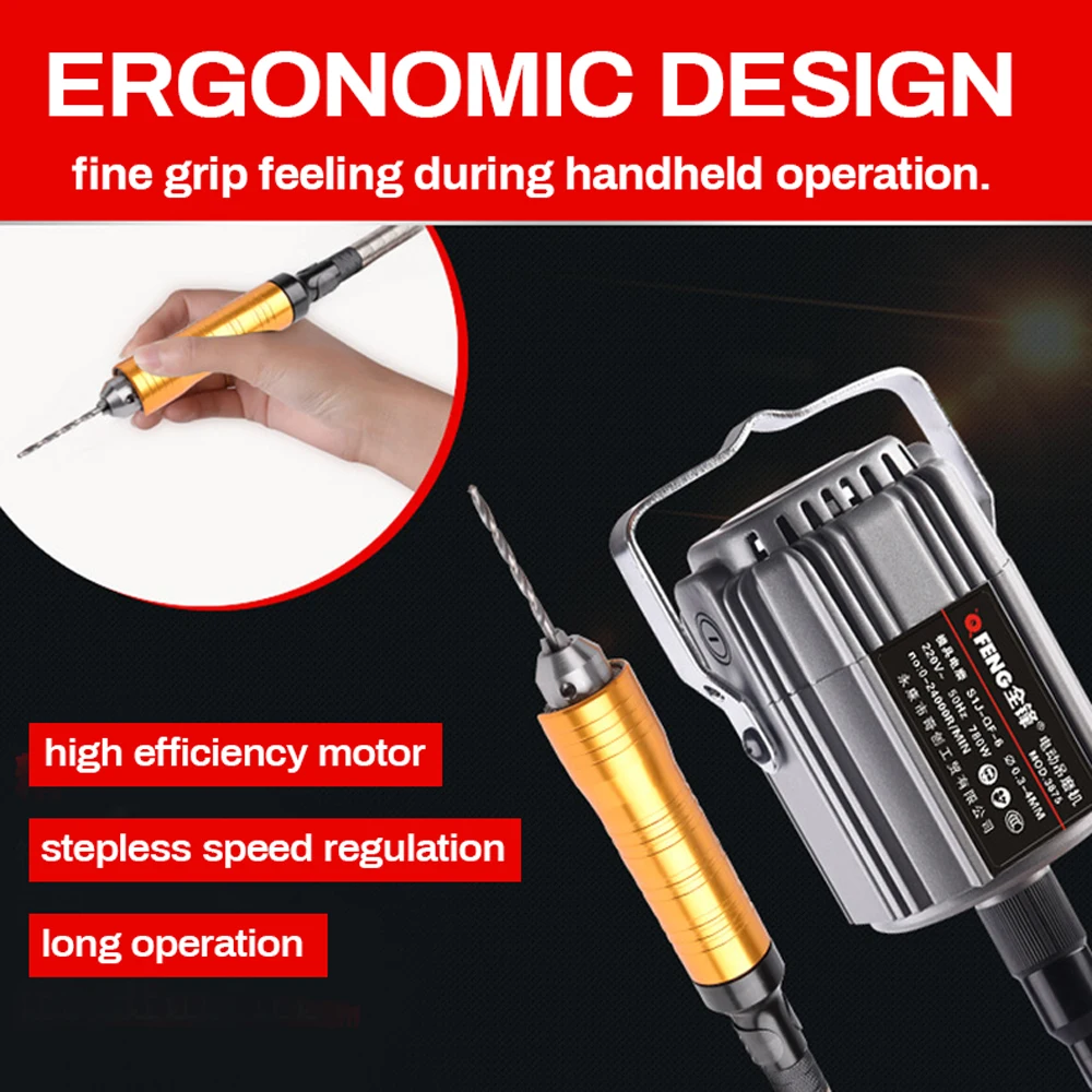 

Carving Tools Suspension Hanging Mill Professional Jade Carving Machine Flexible Shaft Engraving Root Carved Chuck Handle Drill