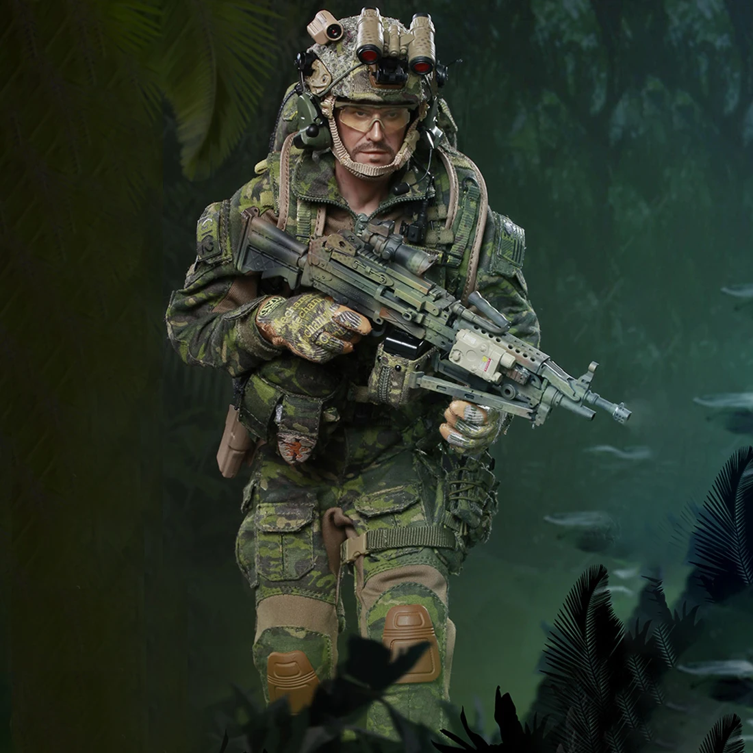 Surwish 1/6 30 см модель солдата Реалистичная голова самодельная передвижная Devgru