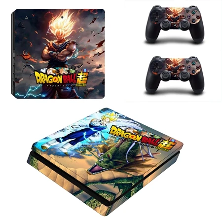 YSP4S-3360 Dragon Ball PS4 тонкий стикер кожи для Play station 4 Slim консоли контроллеры виниловые наклейки протектор игровой чехол - Цвет: YSP4S-3360