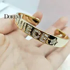 DOREMI закрепляет имя браслет манжета браслет персонализированный Рождественский подарок Выпускной подарок на день матери браслет на заказ Рождество