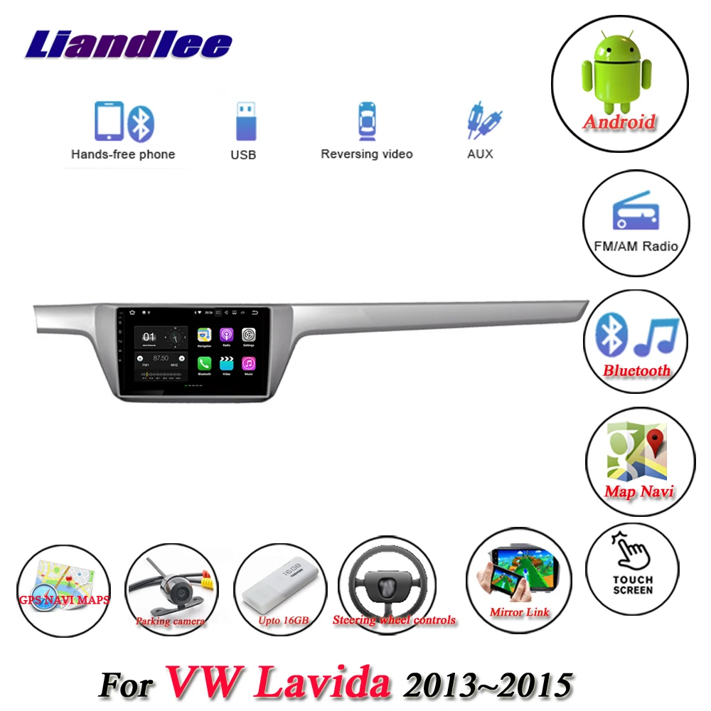 Liandlee автомобильная система Android для Volkswagen Lavida 2013 ~ 2015 радио USB GPS Wifi навигация HD