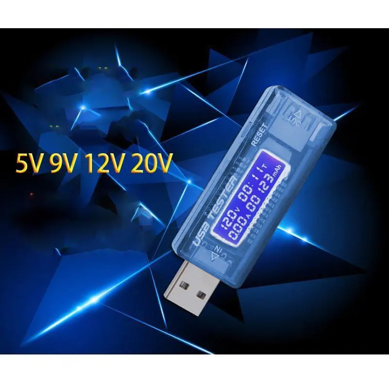 Внешний аккумулятор USB вольтметр измеритель емкости внешнего аккумулятора