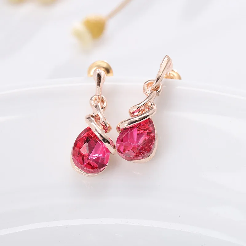 Женское Ожерелье для ушей и ногтей декоративный костюм серьги из розового золота