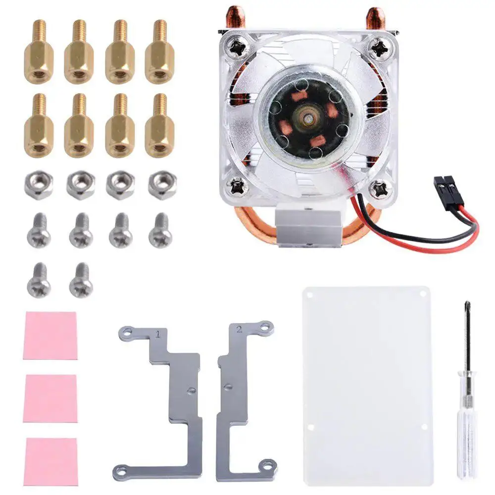 

ICE-Tower CPU Cooling Fan V2.0 Super Heat Dissipation Different Colors LEDs for Raspberry Pi 3B+/4B
