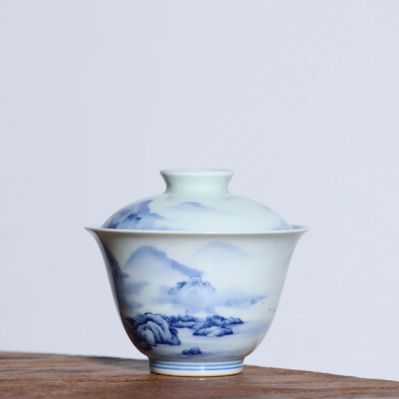 JingLin-Paisaje azul y blanco oculto, dos tueen, 100 cc-3
