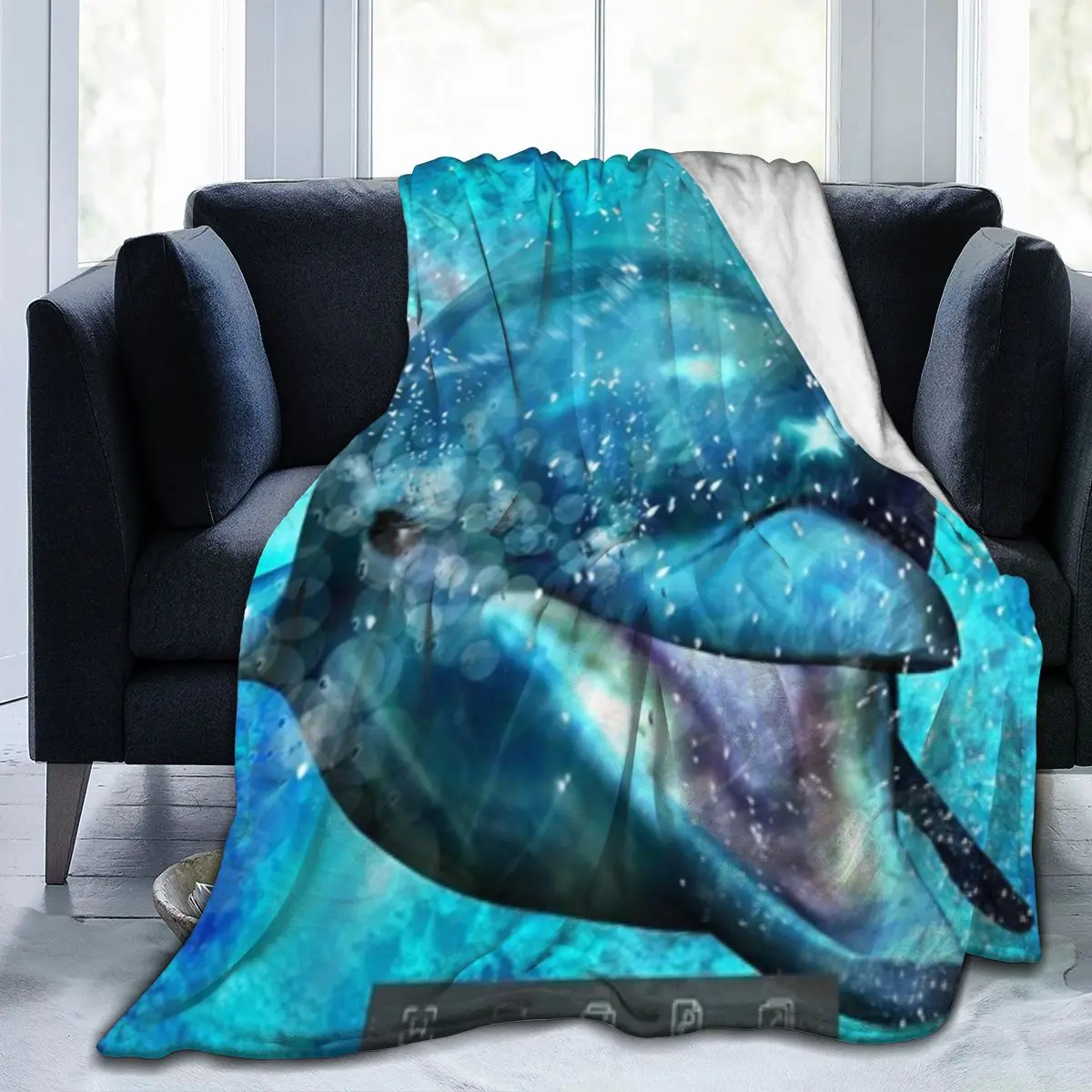 

Dolphin Wild Marine Animals In Ocean Super Soft And Cozy Fleece Blanket Perfect For Couch Sofa Or Bed Dropship Wholesale Throws