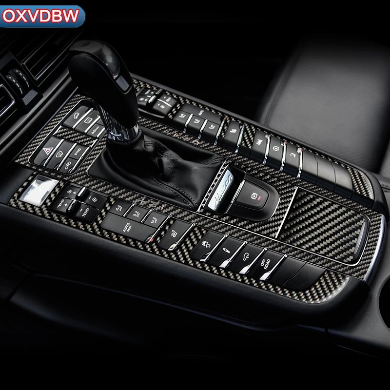 

Отделка салона автомобиля, молдинг из углеродного волокна, Центральная панель переключения передач, панель управления, наклейка, стикеры, а...