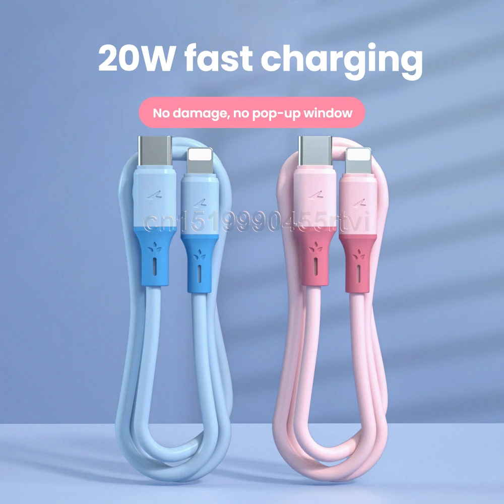 Кабель PD USB Type C 20 Вт для iPhone 13 12 11 Pro Max быстрая зарядка зарядное устройство из