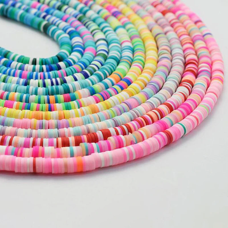 

6mm Multicolor Soft Ceramic Beads Polymer Clay Beads Spacer Beads For Jewelry Making DIY Bracelet Necklace