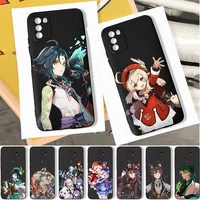 Vidio Game Genshin Impact Phone Case for POCO Pro for Xiaomi Redmi Note Pro Pro Zhongli Xiao Anime Cover