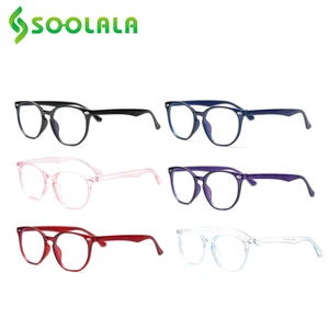 SOOLALA 6 шт.лот очки для чтения с защитой от синего света для женщин и мужчин lesebille Herren компьютерная оправа пресбиопический считыватель очки для чтения