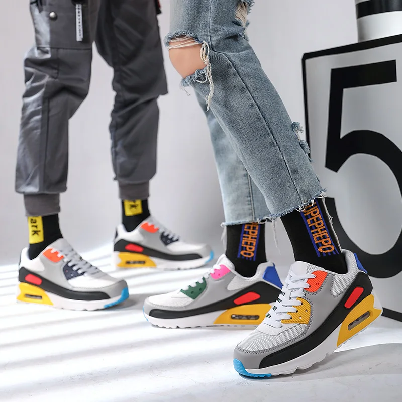 

Air Cushion Men Sneakers Mens Shoes Casual Sports Tennis Shoes Breathable Couples Walking Designer Sneakers 2021 for Running
