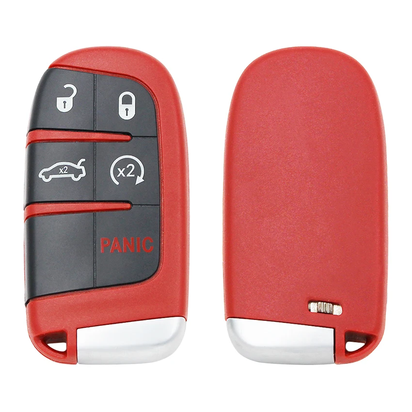 Чехол для Chrysler 300 4 + 1/5 кнопки сменный умный Challenger Charger Дротика Durango Jeep Red|Заготовки