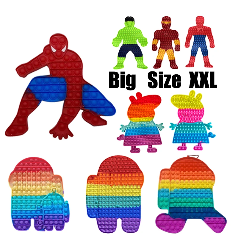 Popete большой размер 20 см 40 Радужный Пузырь Игрушки для взрослых игрушка снятия