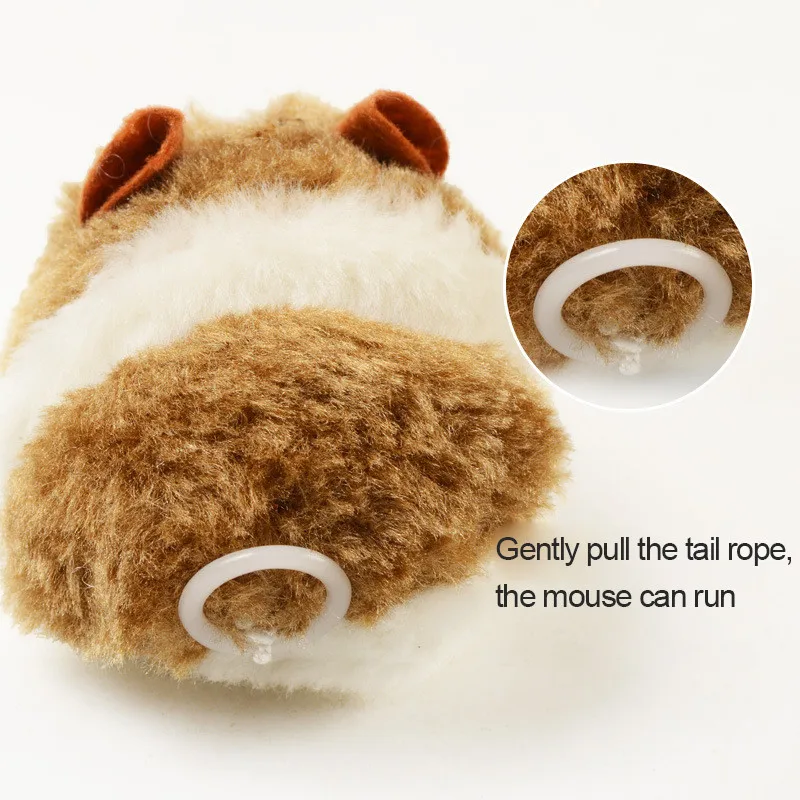 Движущаяся мышь игрушки для кошек милая плюшевая Меховая игрушка домашних