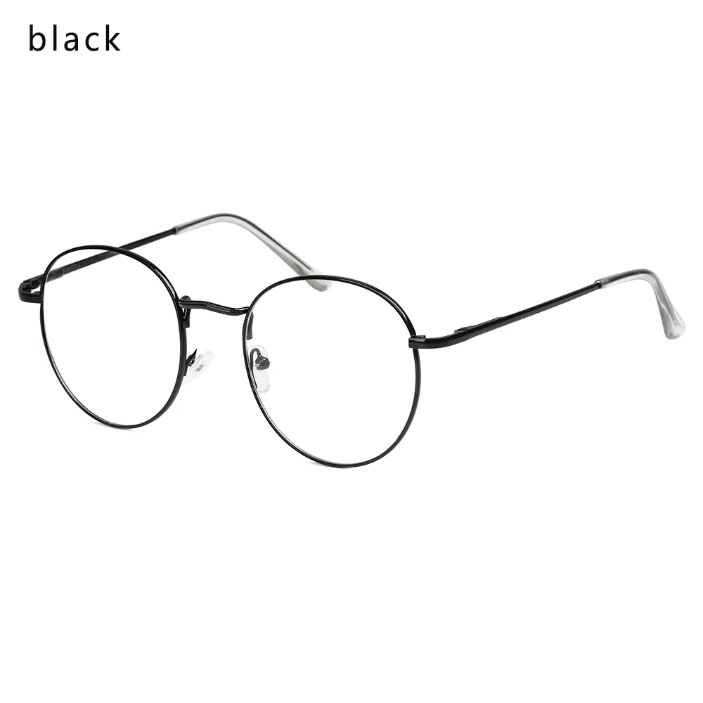black Metal Reading Glasses Frame Clear Lens Men Women Classical Presbyopic Glasses Optical Spectacle Eyewear Vision Care - Цвет оправы: black