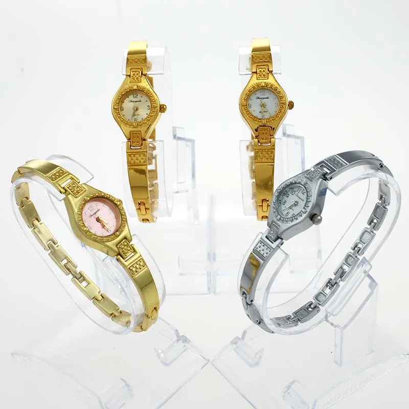 Модные хрустальные серебряные круглые женские Женские часы с ремешком из