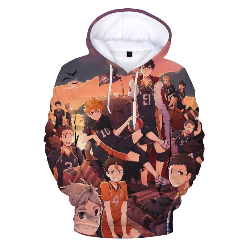 

2020 Haikyuu Hinata Shoyo 3D Print Hooded Sweatshirts Men Fashion Casual Anime Hoodies Harajuku Streetwear Cool Pullovers