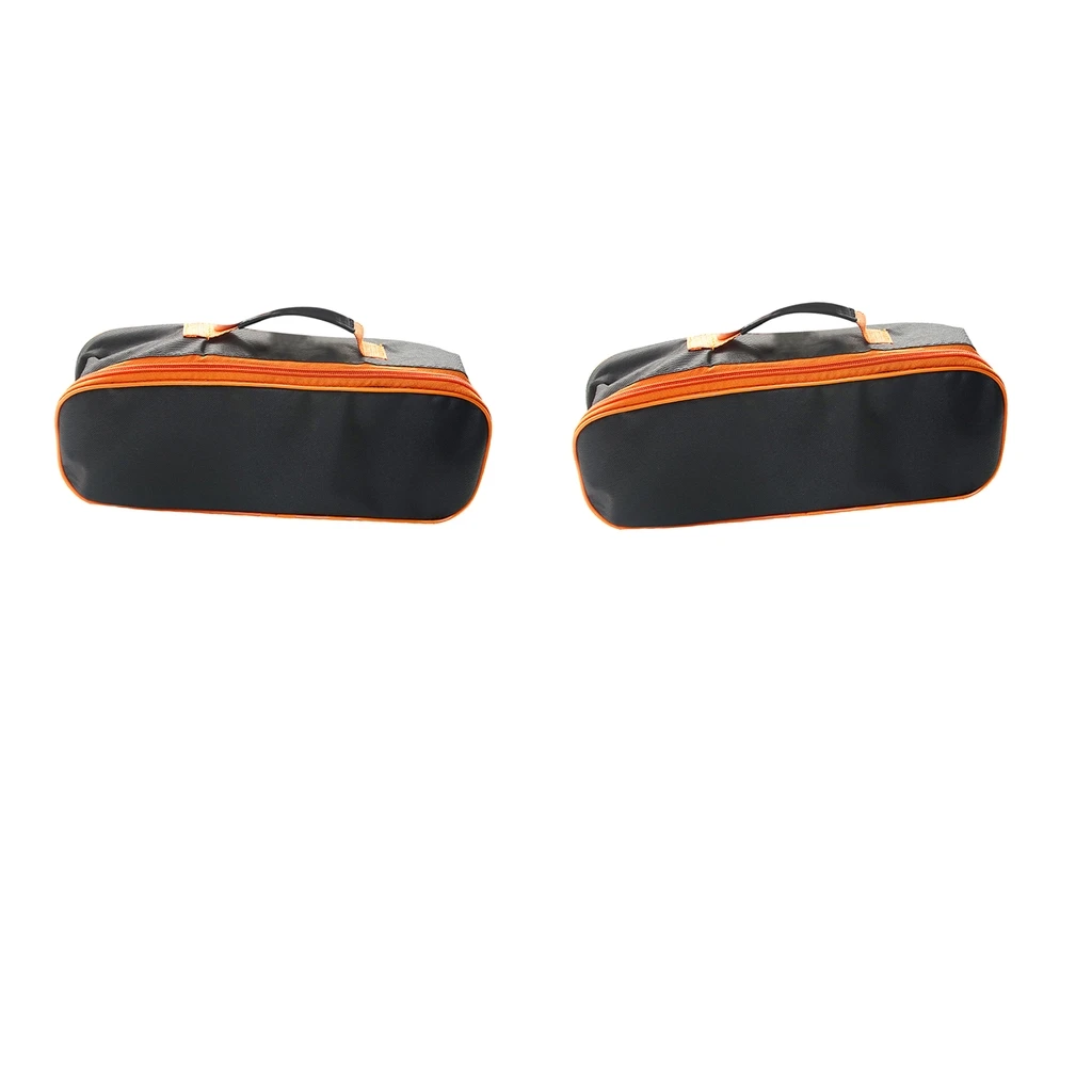 

2x Car Vacuum Cleaner Storage Bag Organiser w/ Zipper Conveneint Black