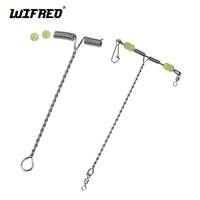wifreo 100pcs ocean fishing balance rigs t shape fish rig wire arms with beads branch balance fishing tackle accessories 5 15cm