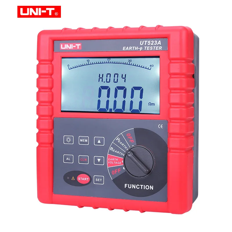 Измеритель сопротивления заземления UNI-T UT523A меггер ом измеритель тестер