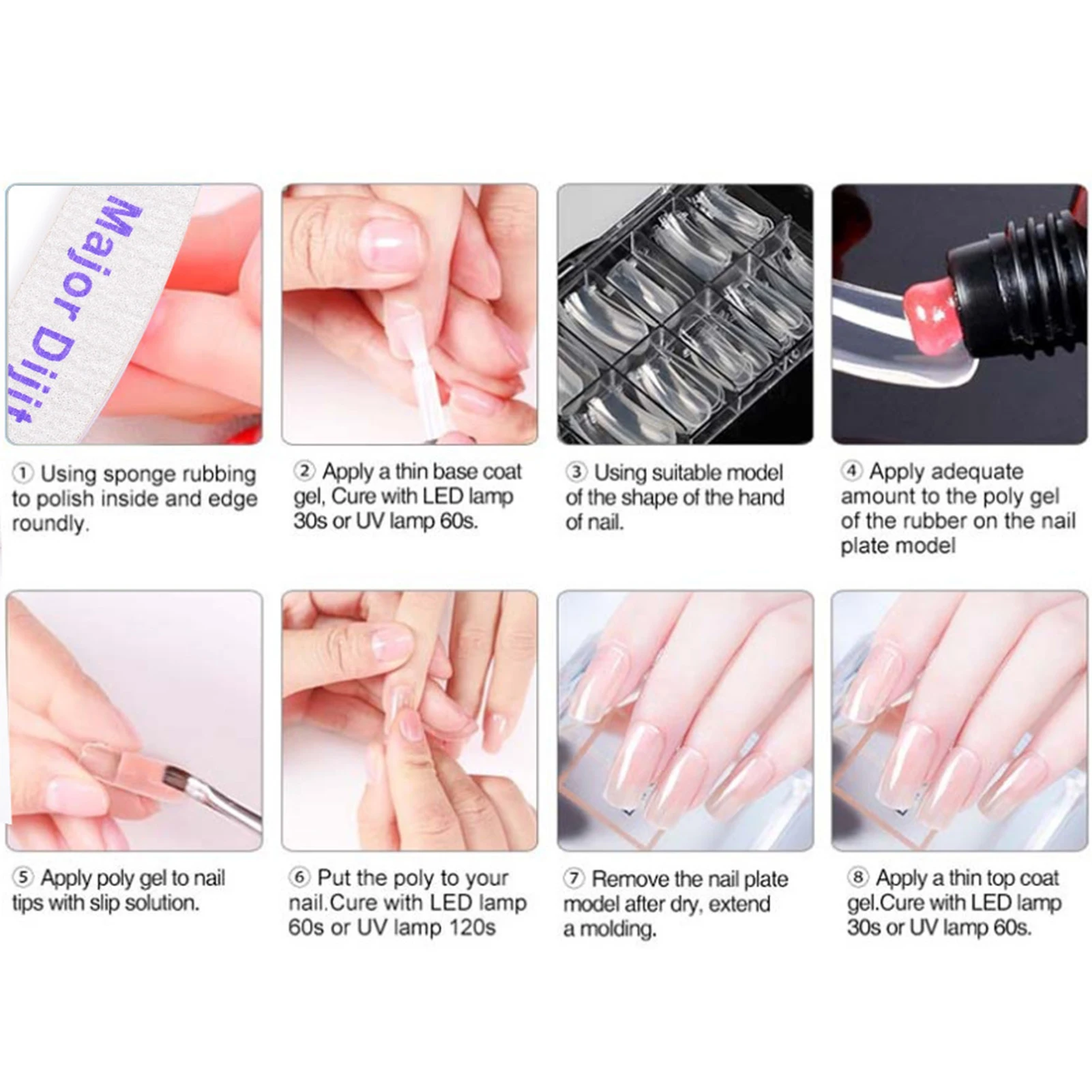 

Poly Nail Gel Kit Nail Extension 15ml Quick Building Set Poligel Nail Gel Nail Polish For Nail Extensions Acrylic Gel Polish